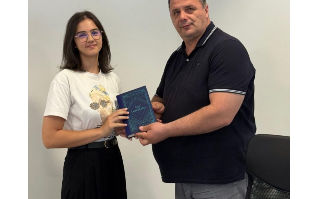 Prijam odličnih učenika Srednje škole Neum kod načelnika Dragana Jurkovića-9.6.2025.